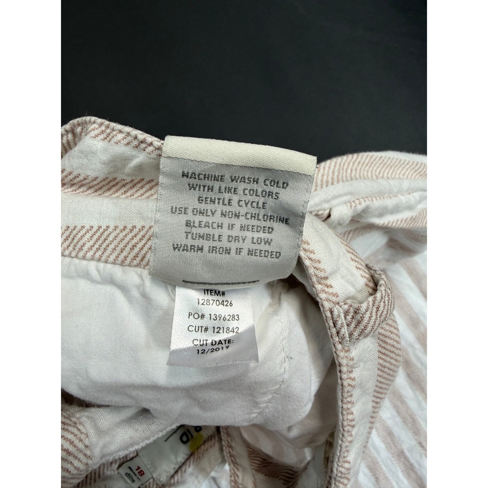 torrid Beige and White Striped Wide Leg Pants - Picture 11 of 15